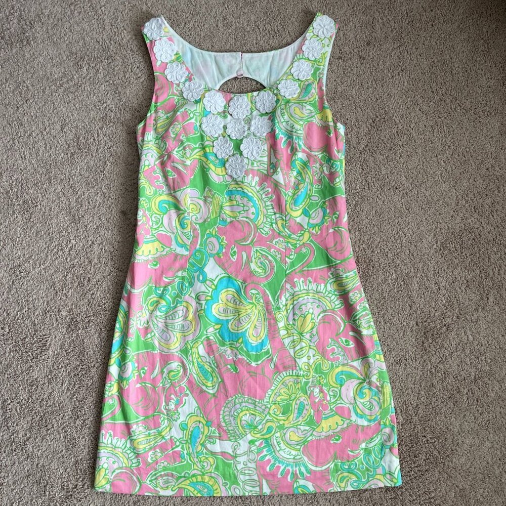 Lilly Pulitzer NEW Womens 8 Nina Dress Short Shift Cotton Lined Preppy NWT Multi